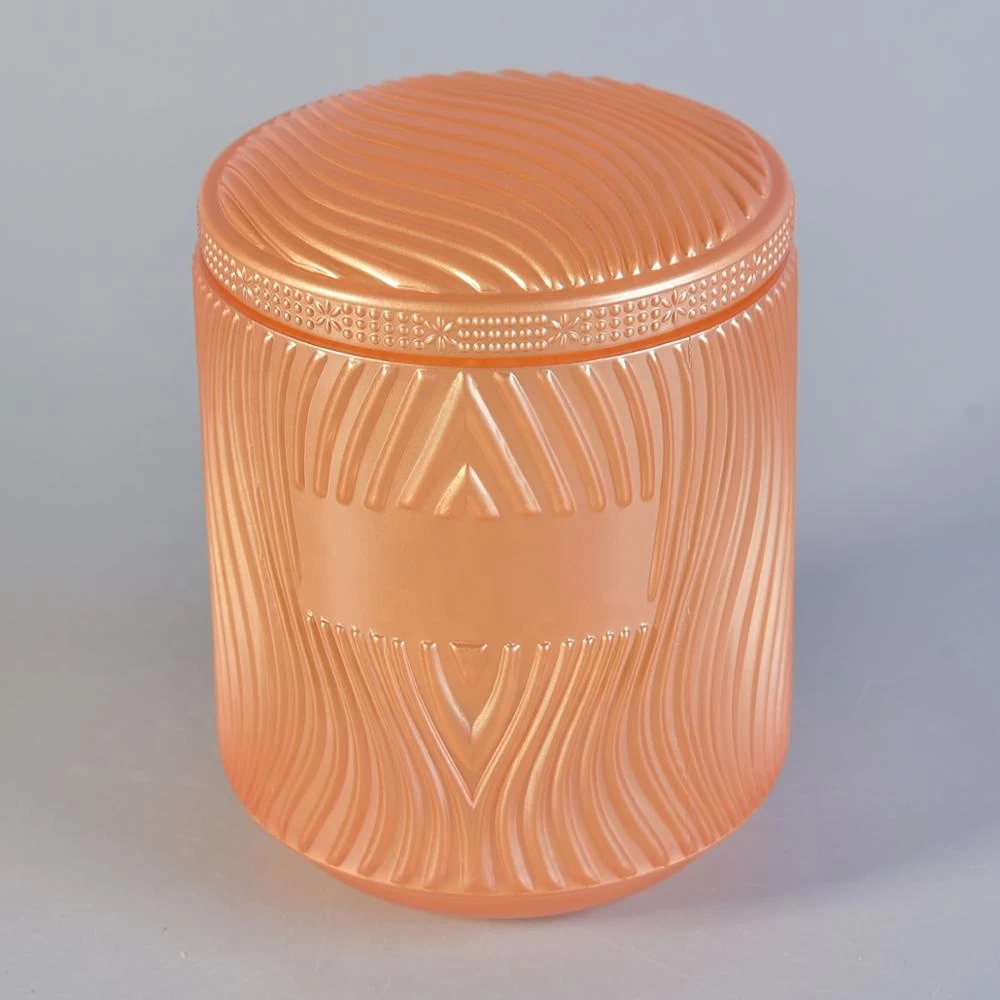 Cylinder candle vessel tealight glass candle jar with lid wholesales