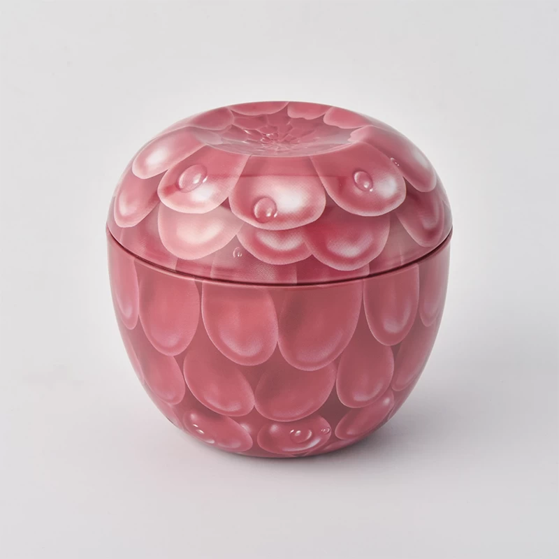 160ml luxury metal red apple shape  vessel wholesale