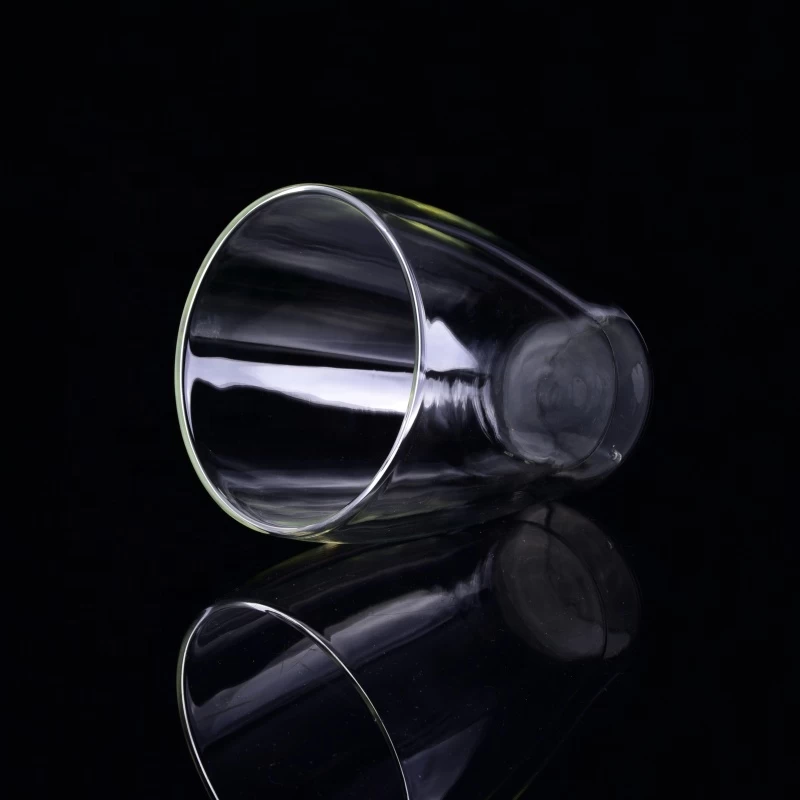 Transparent Borosilicate Glass water cups double wall mugs bulk