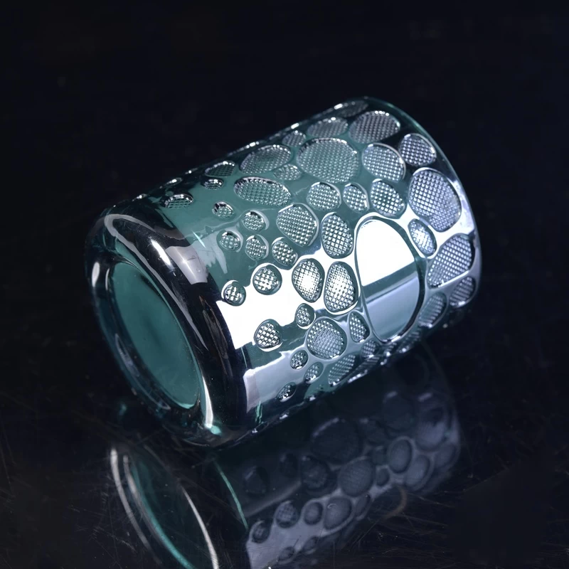 New design luxury tea light blue glass candle jars in bulk 8oz