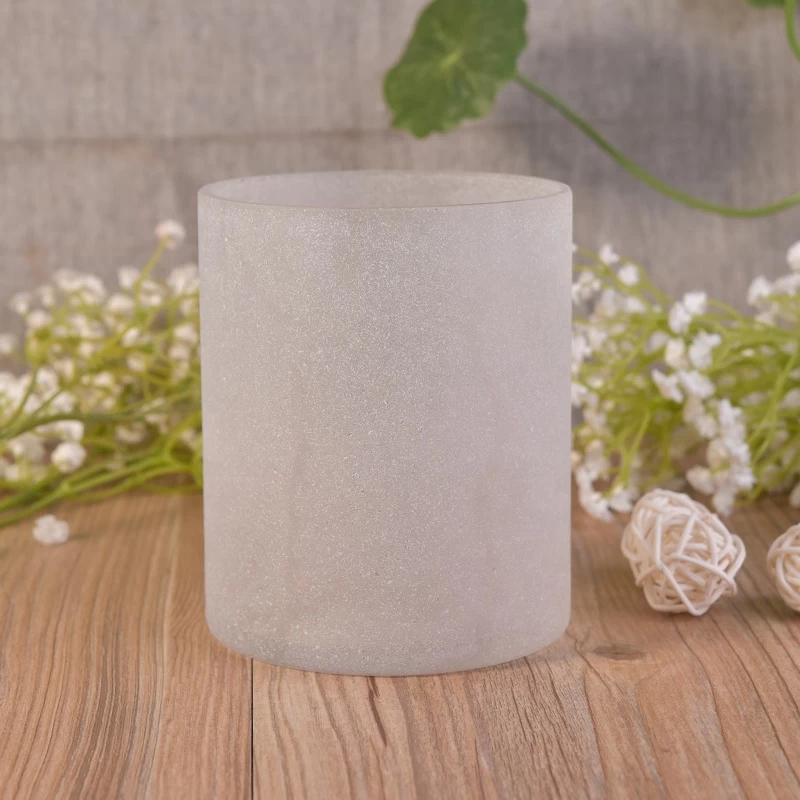 Coarse feeling luxury glass candle jar wholesale home decoration