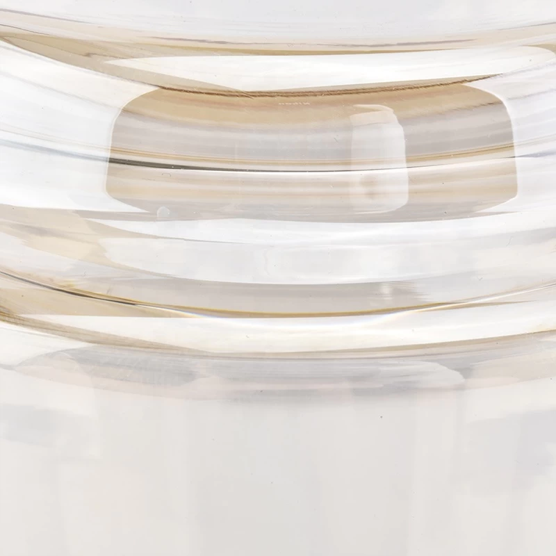 Clear decorative glass votive candle vessel empty supplier