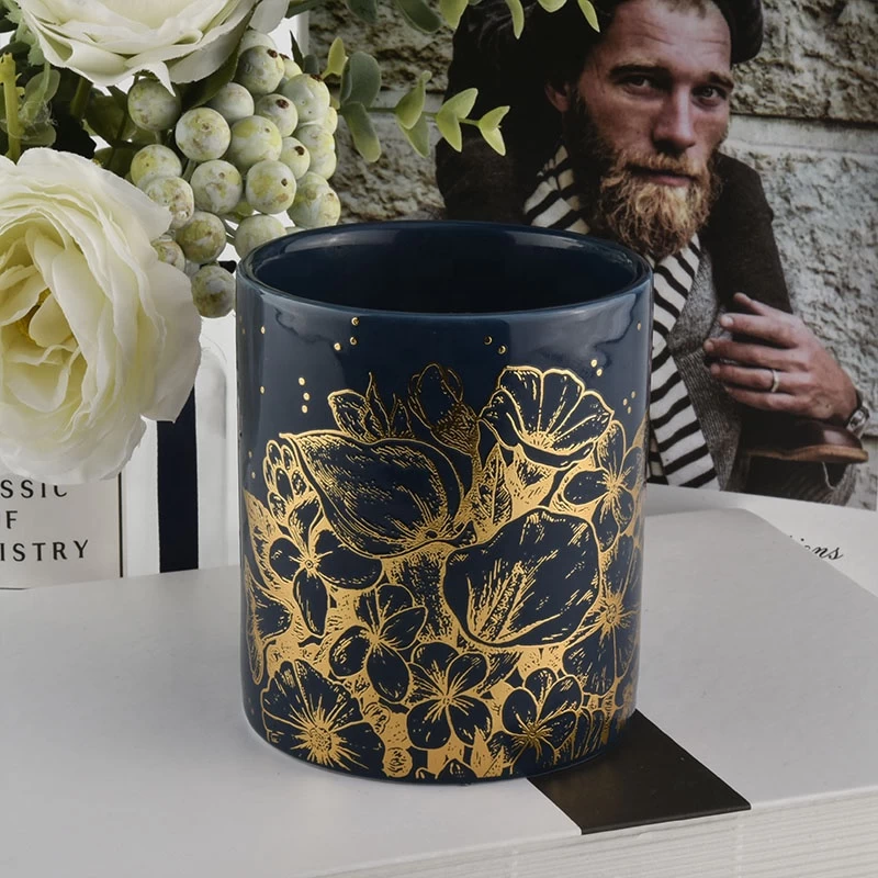 Sunny new design luxury custom cylinder ceramic candle holders