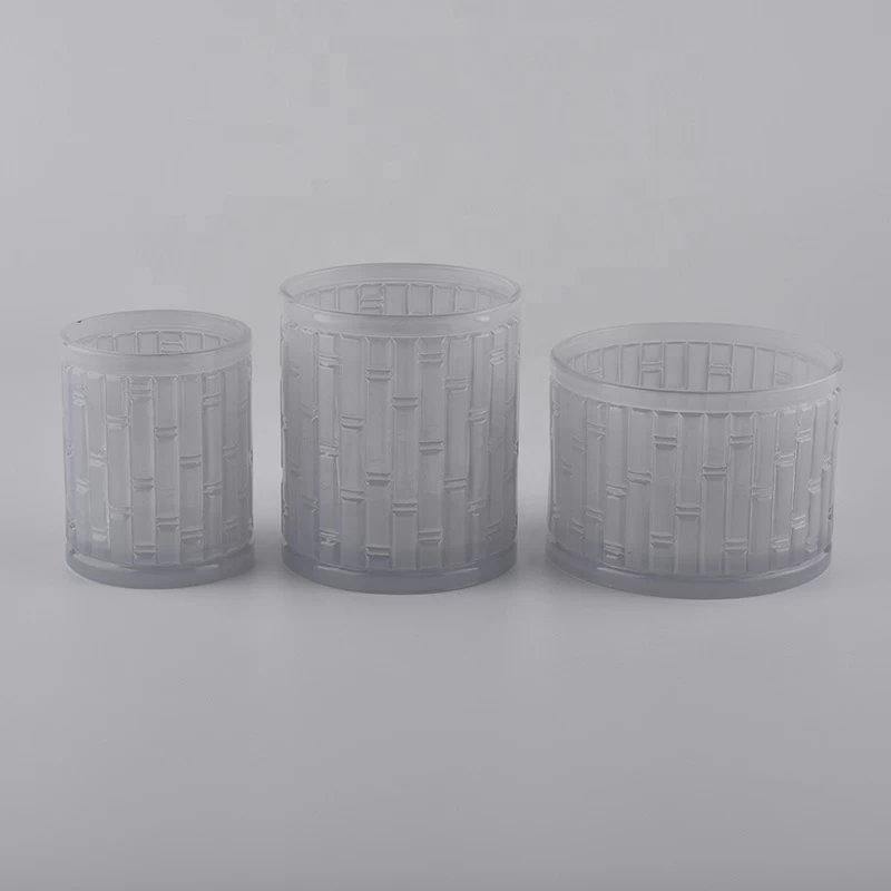 3 wick scented glass candle holders
