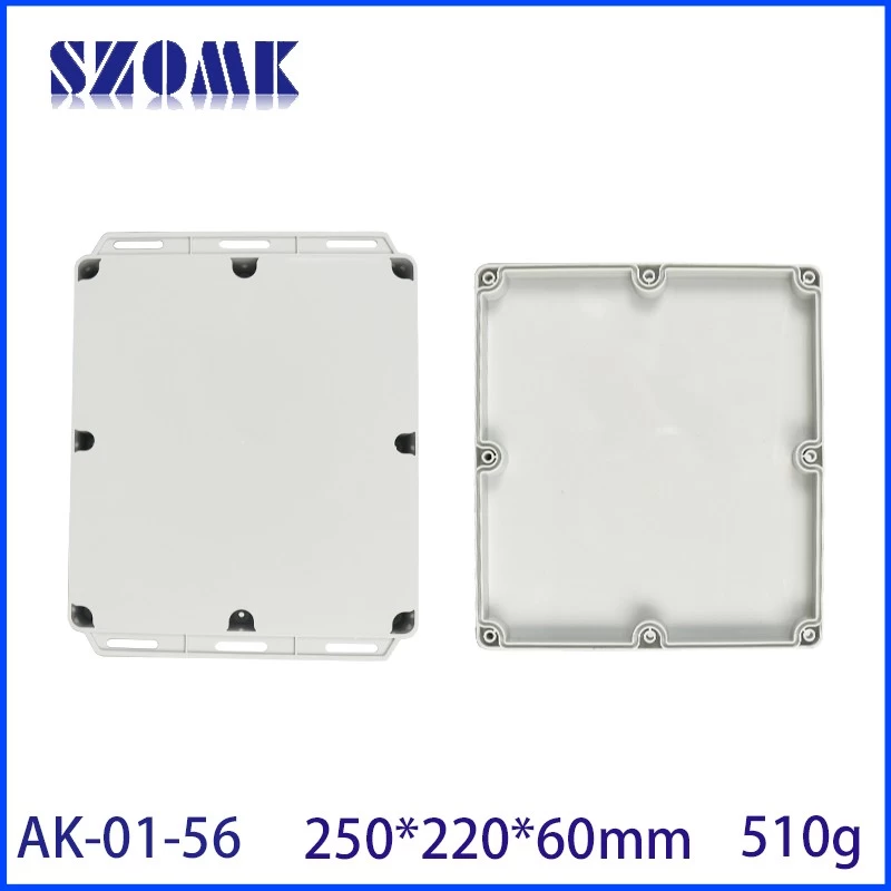Waterproof Outdoor Plastic Junction Box Weatherproof Instrument Device Housing For PCB AK-01-56 205*177*60mm