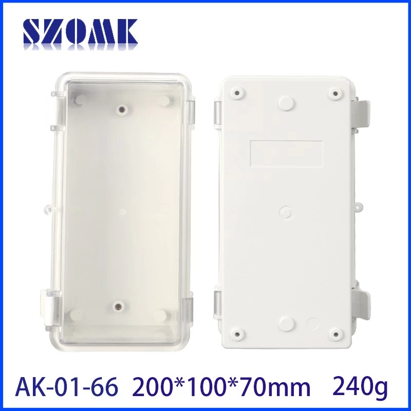 Scatola elettronica da esterno in plastica resistente alle intemperie con  coperchio trasparente SZOMK montabile a parete Scatola impermeabile in  plastica ABS