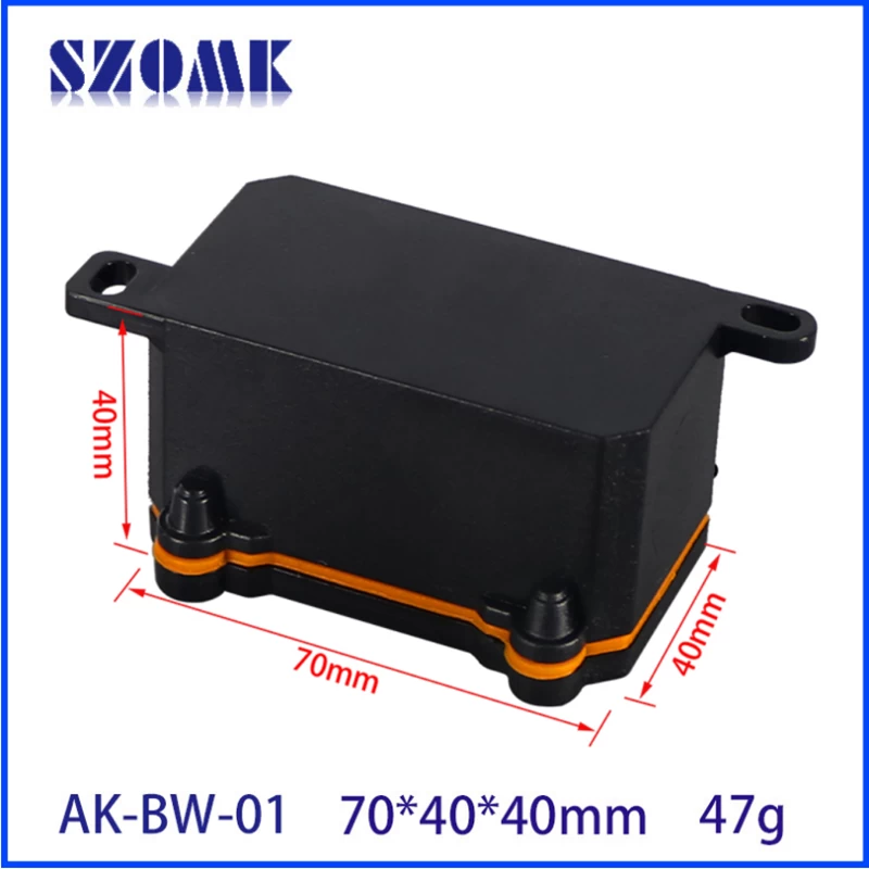 Waterproof Enclosure For Cable Connection Junction Box Weatherproof Outdoor Plastic Instrument Casing AK-BW-01 70*40*40mm