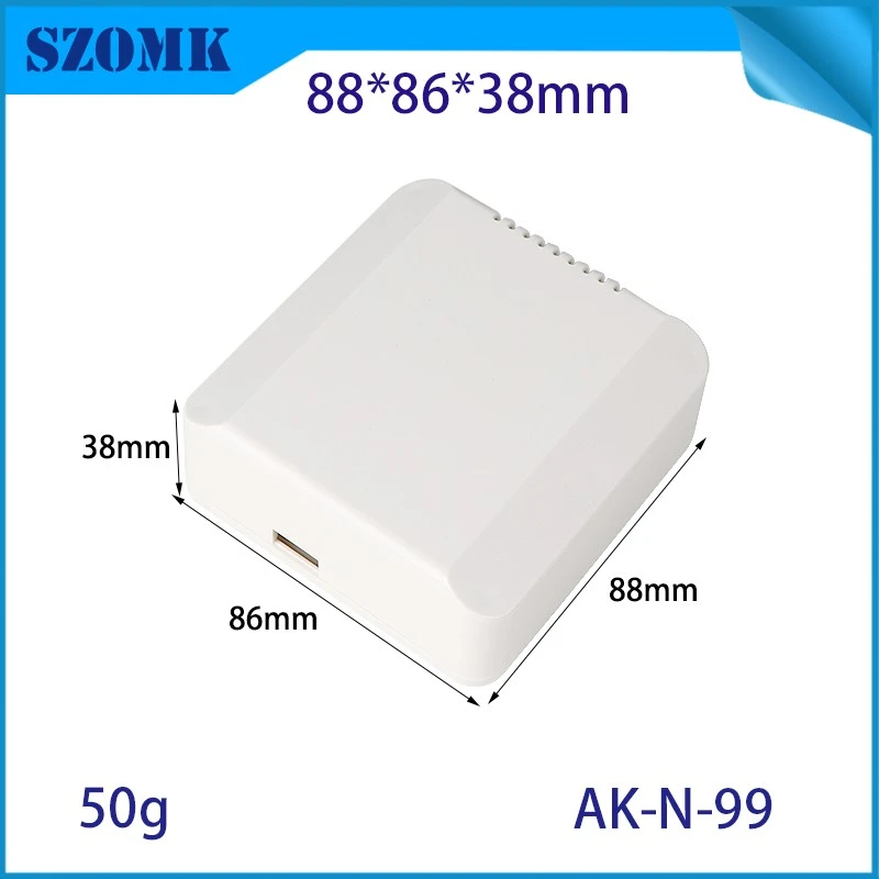 中国 88*86*38mm AK-N-99スマートワイヤレス温度湿度プロジェクトボックス電子屋外エンクロージャージャンクションボックス用ネットワークスイッチエンクロージャ用 メーカー