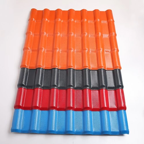 Chinese manufacturer products fire insulation windproof anti corrosion pvc plastic synthetic resin corrugated roof tile
