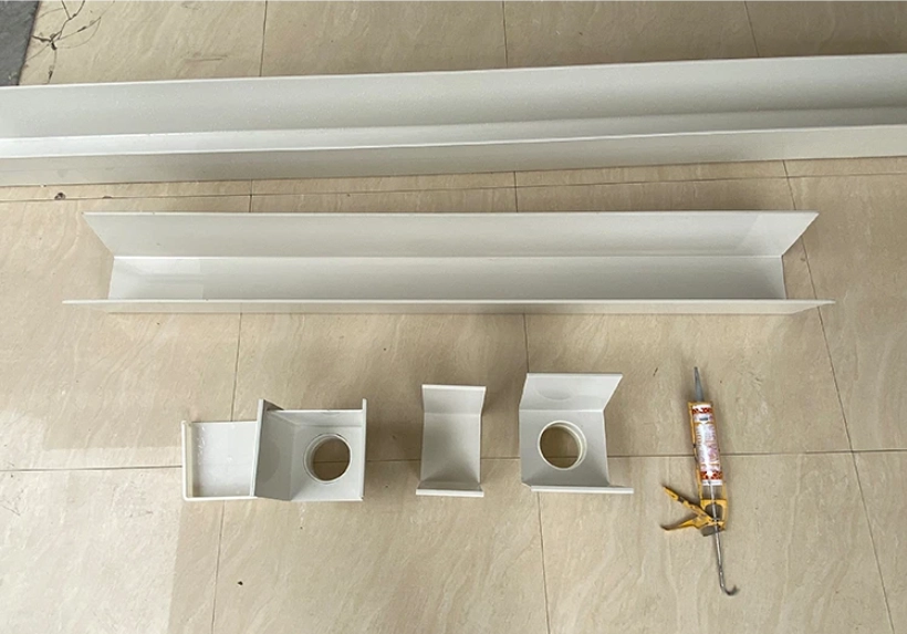 custom PVC rain gutter China