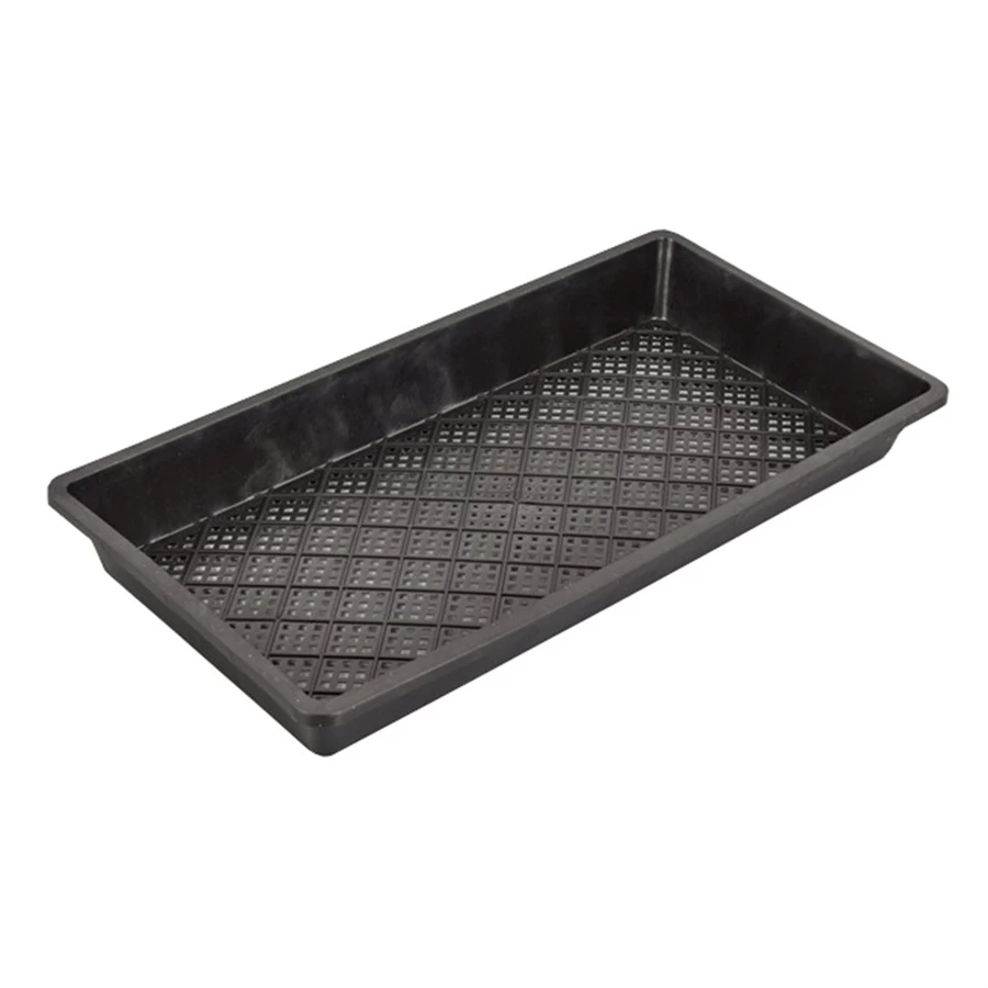 China Heavy Duty Black PP Plastic Rectangle Mesh Grid Garden Sprouts Seed Propagation Tray manufacturer