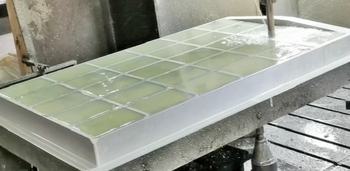 Flood Tray Aluminum Mold Engraving