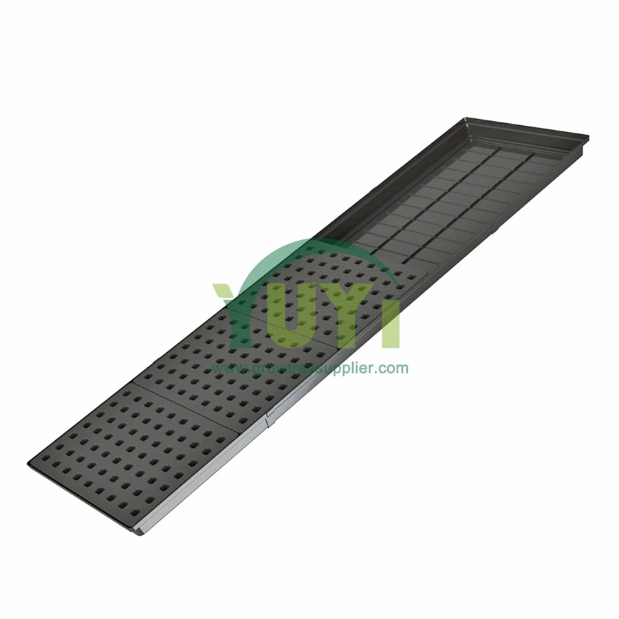 China Custom 4x4 4x8 Urban Farm Indoor Vertical Long ABS Plastic Hydroponics Equipment Agricultural Grow Trays With Planting Cover manufacturer