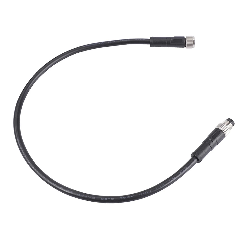M8 female single ended pigtail cable
