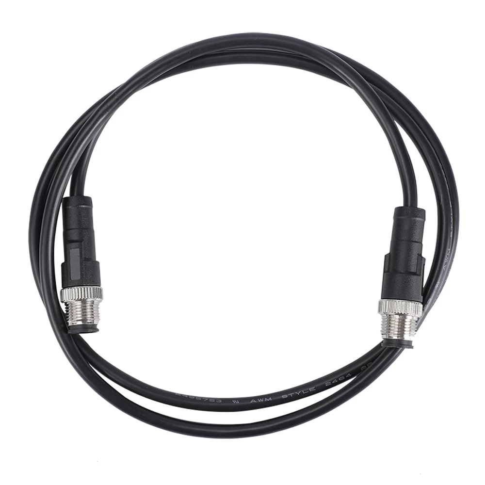 M12 8 pin male to male Double-Ended Cordset