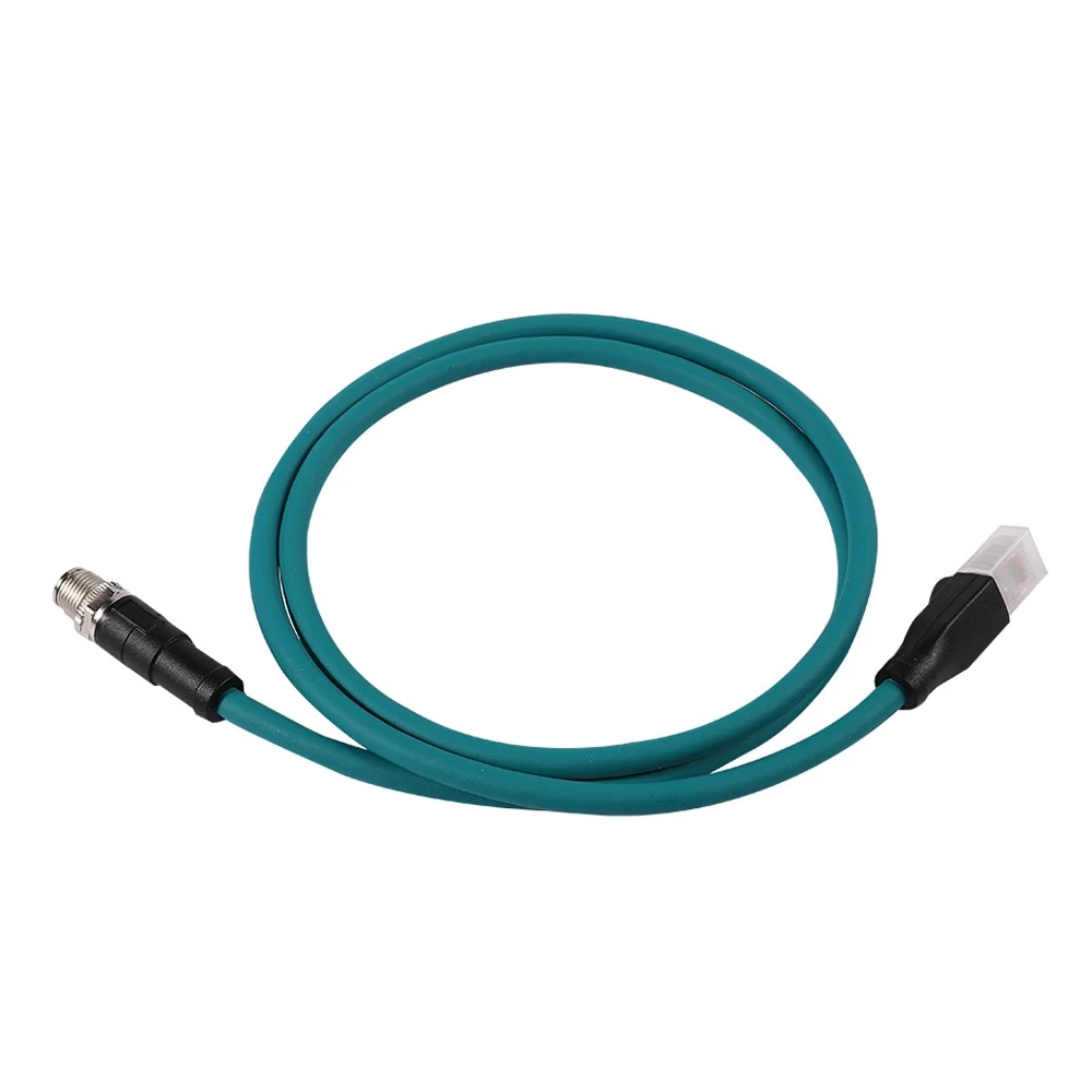 Chiny M12 x kodowany męski kabel ethernetowy rj45 producent