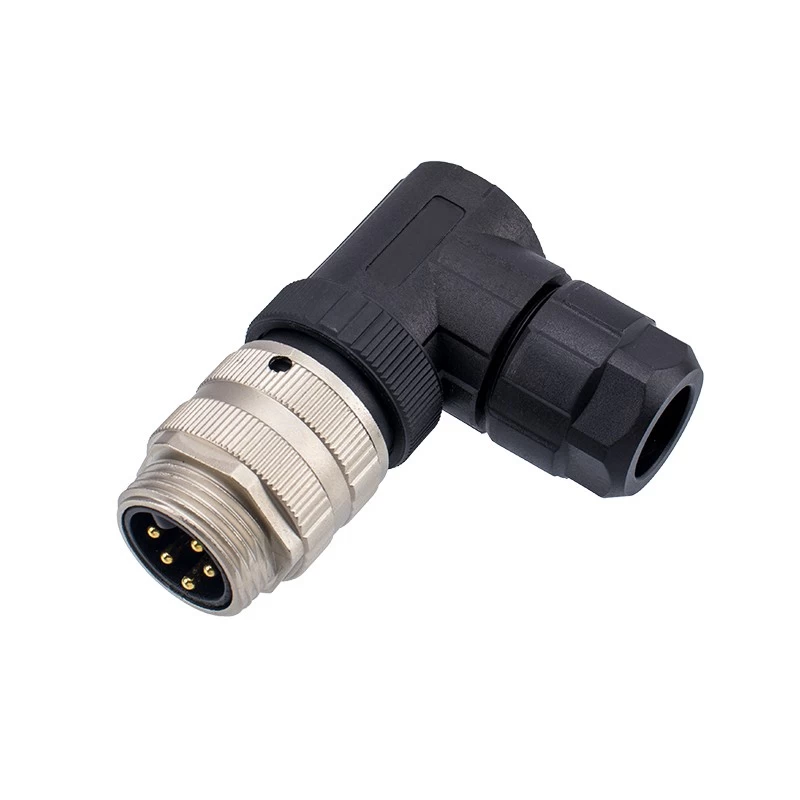 China 7/8 3 4 5 pin angle female connector manufacturer