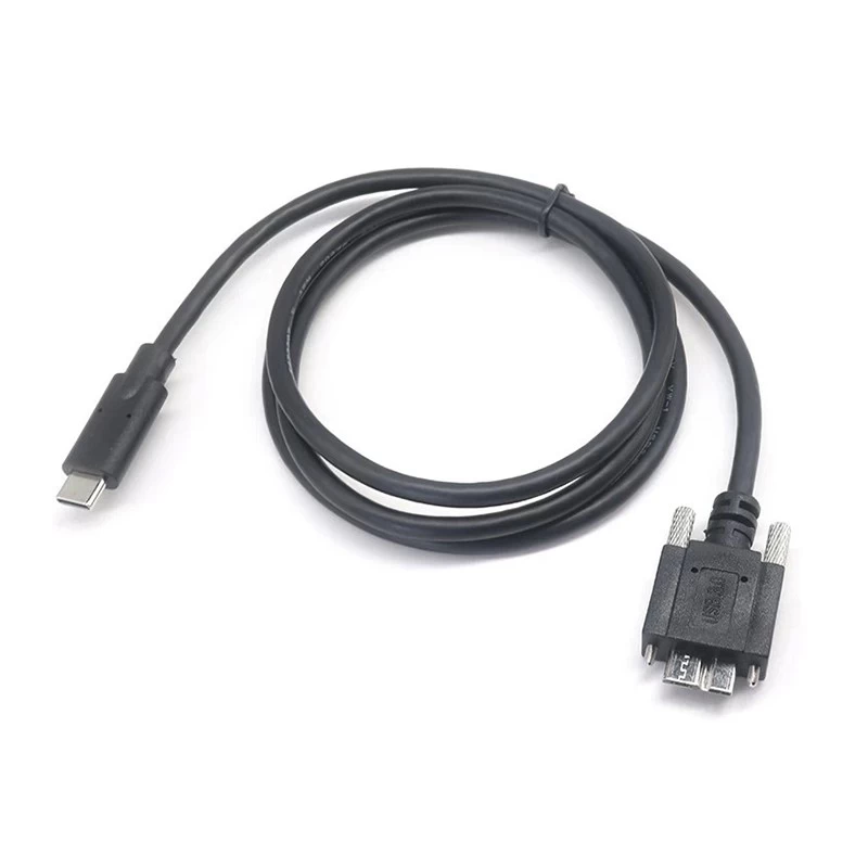 China USB Micro-B lock screw cable manufacturer