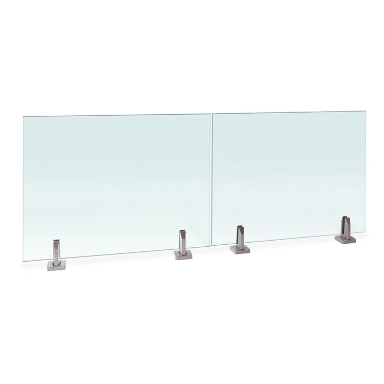 China Frameless glass railing with spigots, 10mm 12mm tempered glass pool fence panel, clear pool glass with spigots manufacturer