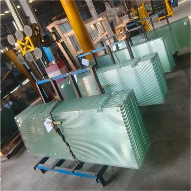 China Pattern decorative textured fluted tempered laminated glass for hotel shower doors manufacturer