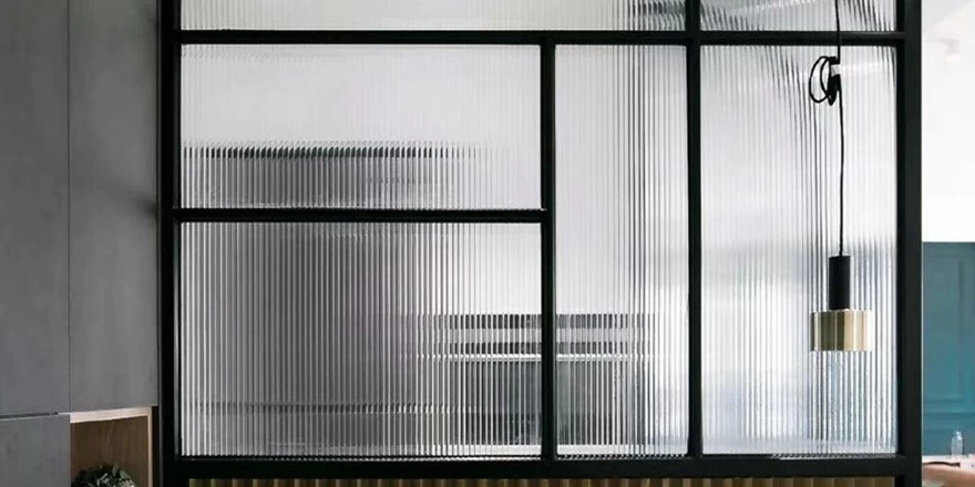 pattern glass design privacy partition wall