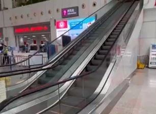 Escalator Guardrail Glass