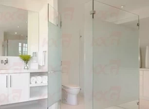 Half Frosted Glass Banyo