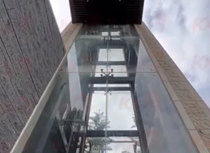 Vidrio de seguridad de la pared del elevador