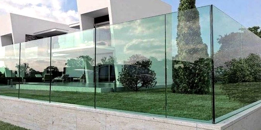 garden glass balustrade railing