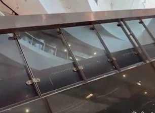 Vidrio laminado de seguridad de balaustrada de centro comercial
