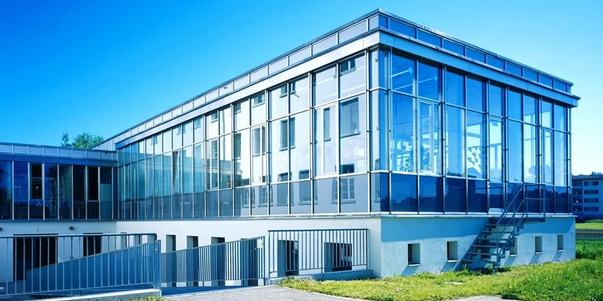 office building glass curtain wall factory supplied