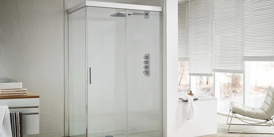 bathroom shower clear glass door