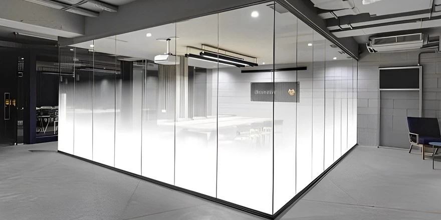 silkscreen printing frosted glass office partition