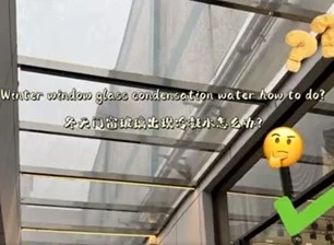 Winter window glass condensation tubig kung paano gawin