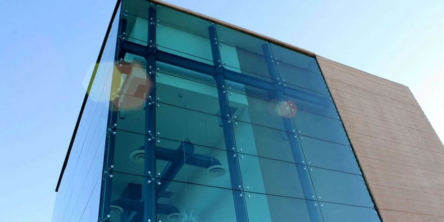curtain wall windows point type glass wall