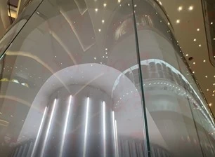 Application Of Curved Glass In Shopping Mall