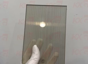 Partición de vidrio laminado de tela