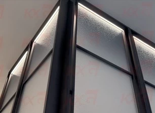 Pattern Glass Partition