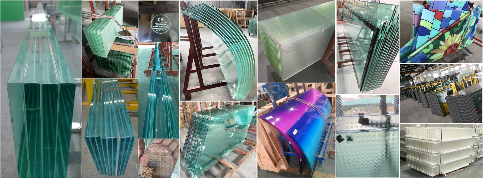 SZG räätälöity litteä kaareva turvakarkaistu laminoitu kaksoislasien toimittaja