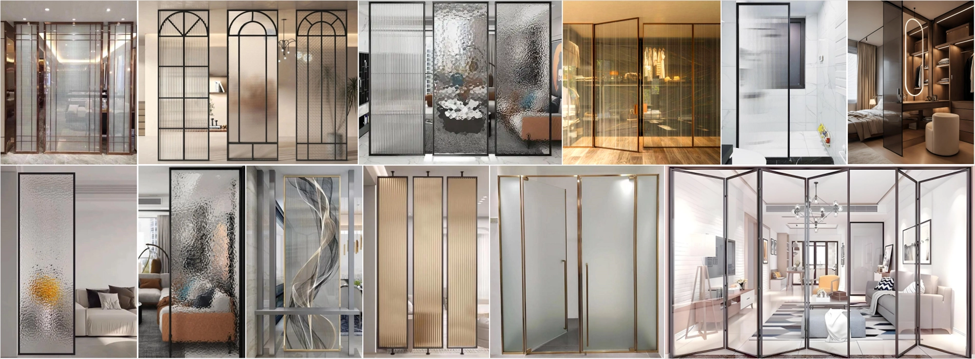 Verre décoratif personnalisé SZG pour cloisons et portes