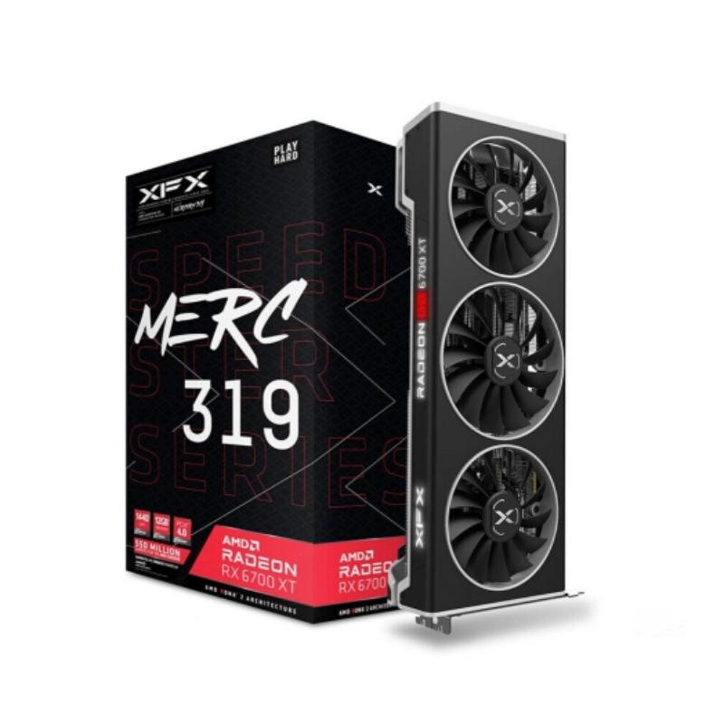 XFX Radeon RX 6700 XT 12GB Speedster MERC 319 Black GDDR6 Graphic Card