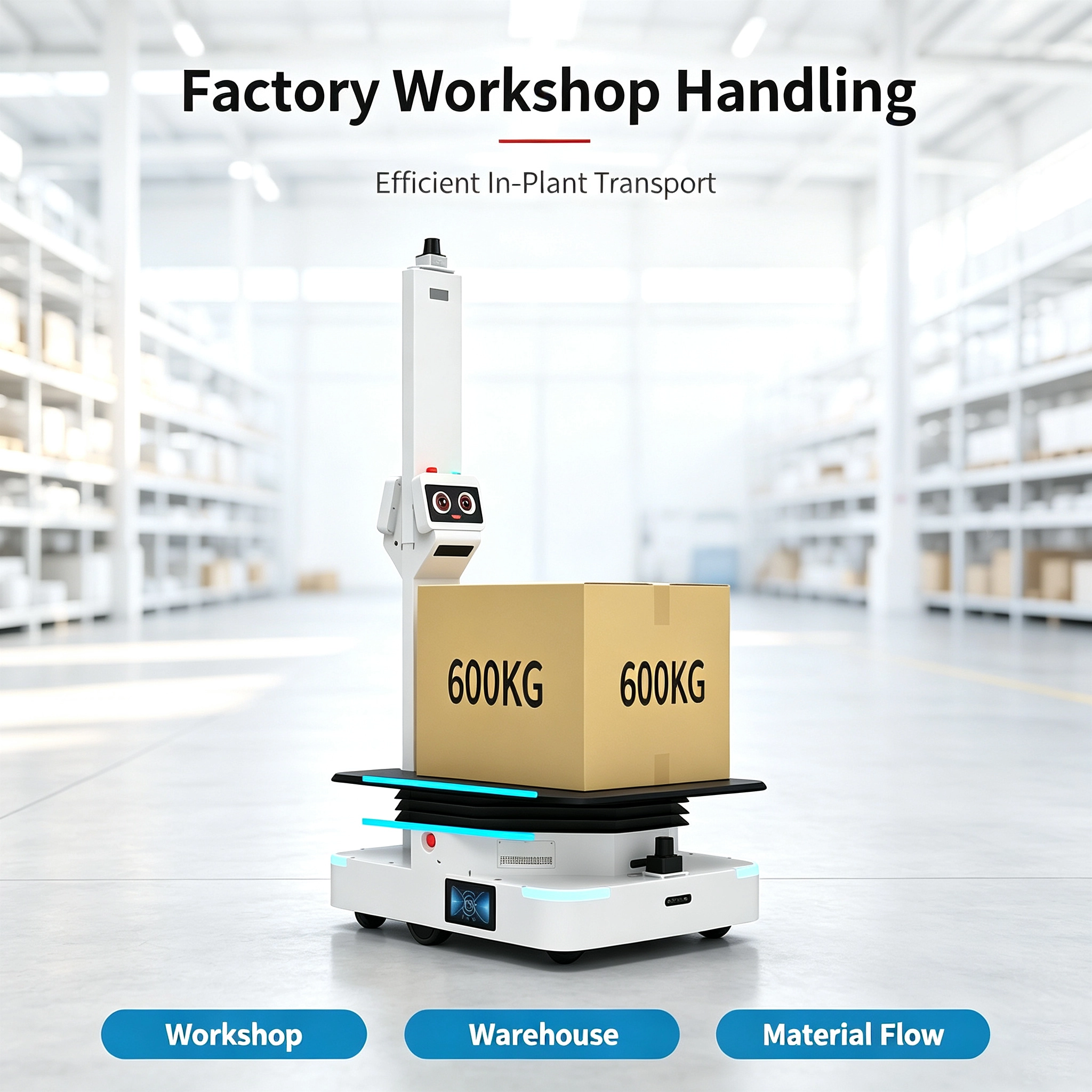China Fly Boat Delivery Delivery Robot AGV / AMR Material Handling Solution manufacturer