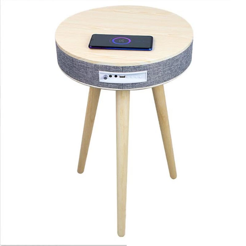 Smart Table with Bluetooth Speaker and Wireless Charger NSP-0315