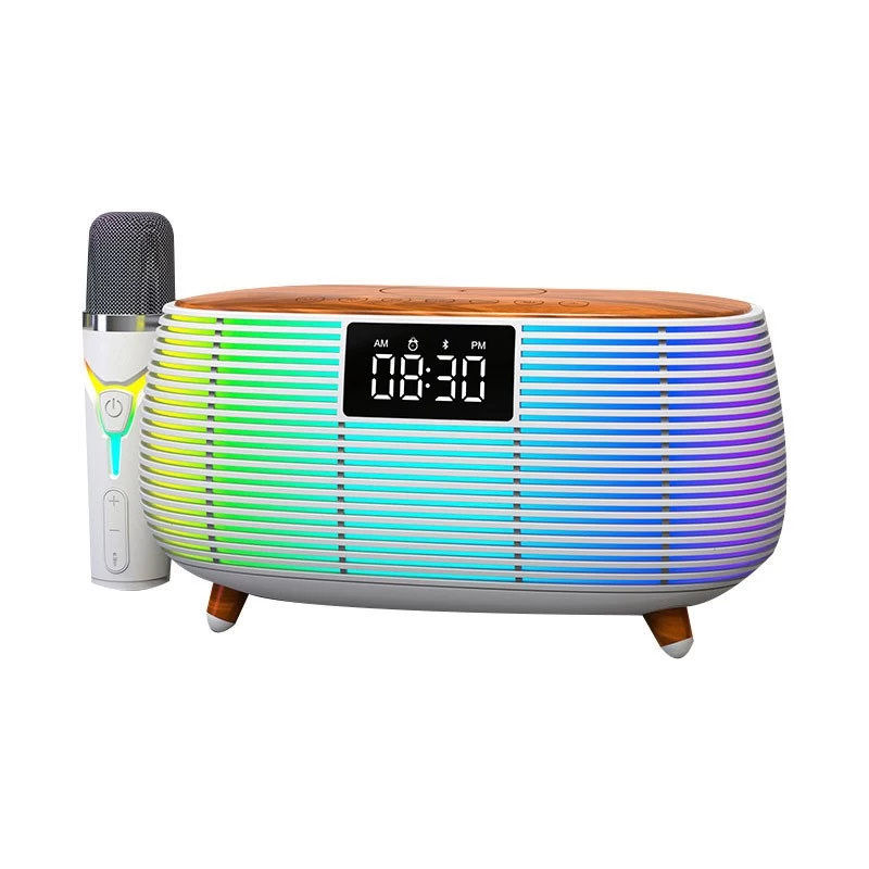 China Clock Wireless Speaker with Wireless Charger manufacturer