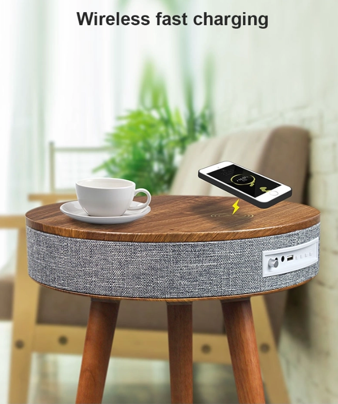 Smart Table with Bluetooth Speaker and Wireless Charger NSP-0315