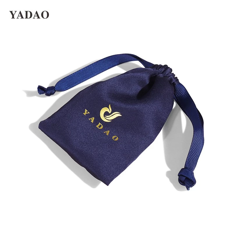 asequible buena calidad vender bien satén de seda brillante tienda de joyas accesorios regalos embalaje cordón cinta bolsa bolsa tienda en línea