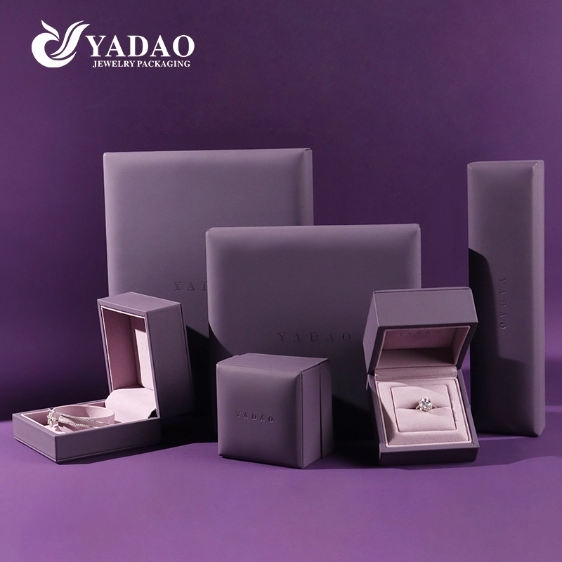 Best-Selling Custom Luxury Leather Jewelry Box Set Premium Microfiber Lined Packaging