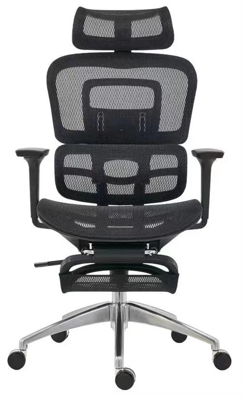 Chine Newcity 809AR Chaise inclinable ergonomique de haute qualité avec repose-pieds Dossier et siège en nylon pleine maille Chaise de bureau ergonomique Chaise ergonomique multifonctionnelle en maille Fournisseur Chine fabricant
