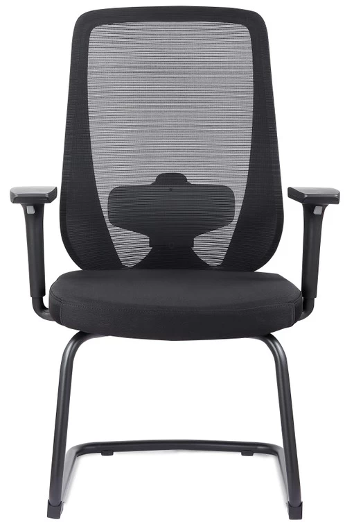 Newcity 646C سعر جيد التصميم الحديث غرفة الاجتماعات كرسي شبكي إطار معدني مطلي كرسي زائر أفضل جودة بدون عجلات كرسي زائر المورد فوشان الصين