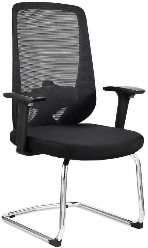 Newcity 646C 价格实惠现代设计会议室网椅金属烤漆框架访客椅最优质无轮访客椅供应商佛山中国